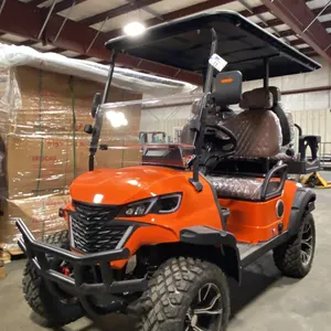 GC42S 4-SEAT ELECTRIC GOLF CART *ORANGE* 43KM TOP SPEED, REAR WHEEL DRIVE, 9" MULTIMEDIA SYSTEM,