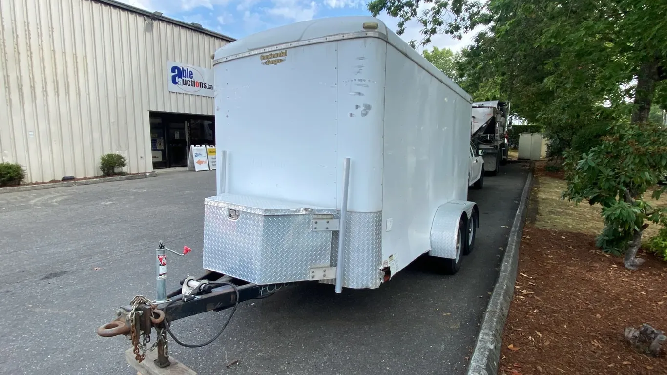 2016 CONTINENTAL CARGO TAILWIND TANDEM AXEL TRAILER, WHITE, VIN 5NHUTW222GF700648,