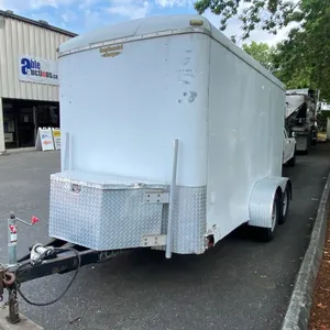 2016 CONTINENTAL CARGO TAILWIND TANDEM AXEL TRAILER, WHITE, VIN 5NHUTW222GF700648,