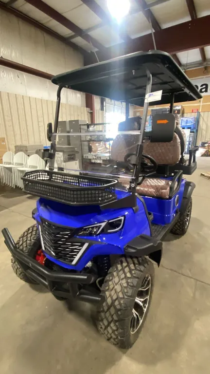 GC42S 4-SEAT ELECTRIC GOLF CART *BLUE* 43KM TOP SPEED, REAR WHEEL DRIVE, 9" MULTIMEDIA SYSTEM,