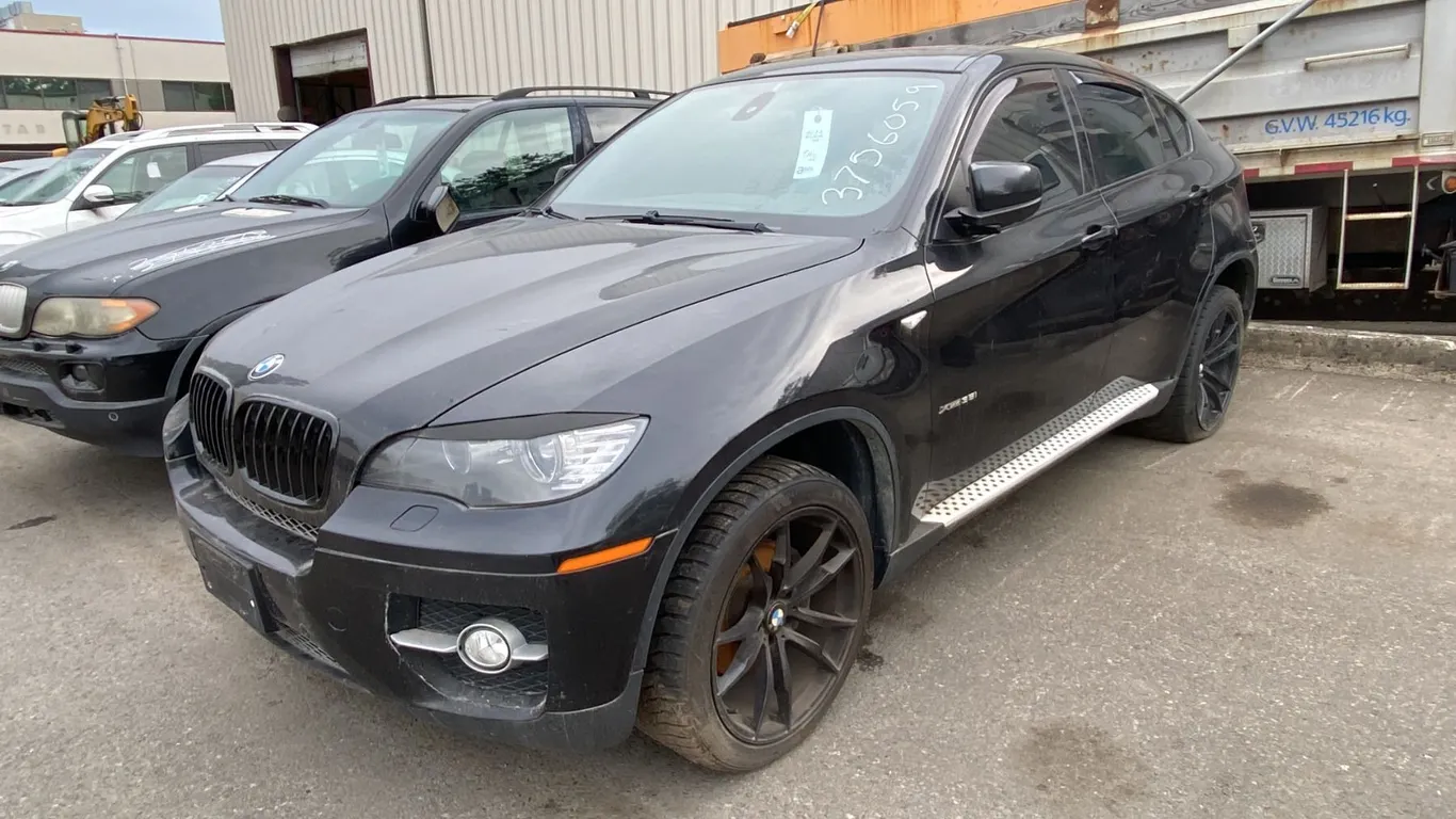 2011 BMW X6 XDRIVE35I, 4DRSW, BLACK, VIN 5UXFG2C59BLX06215,