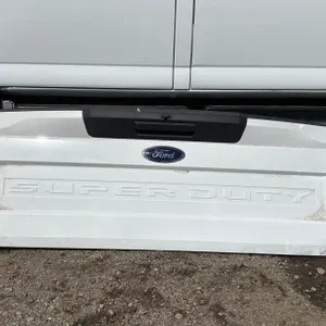 White Ford Super Duty Tailgate