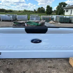 White Ford Super Duty Tailgate