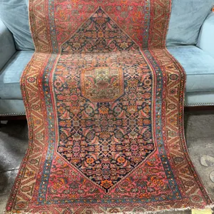 Vintage Persian-Style Handwoven Area Rug