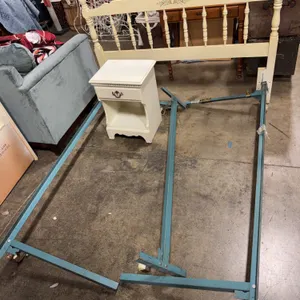 Vintage Full Bed Frame & Nightstand