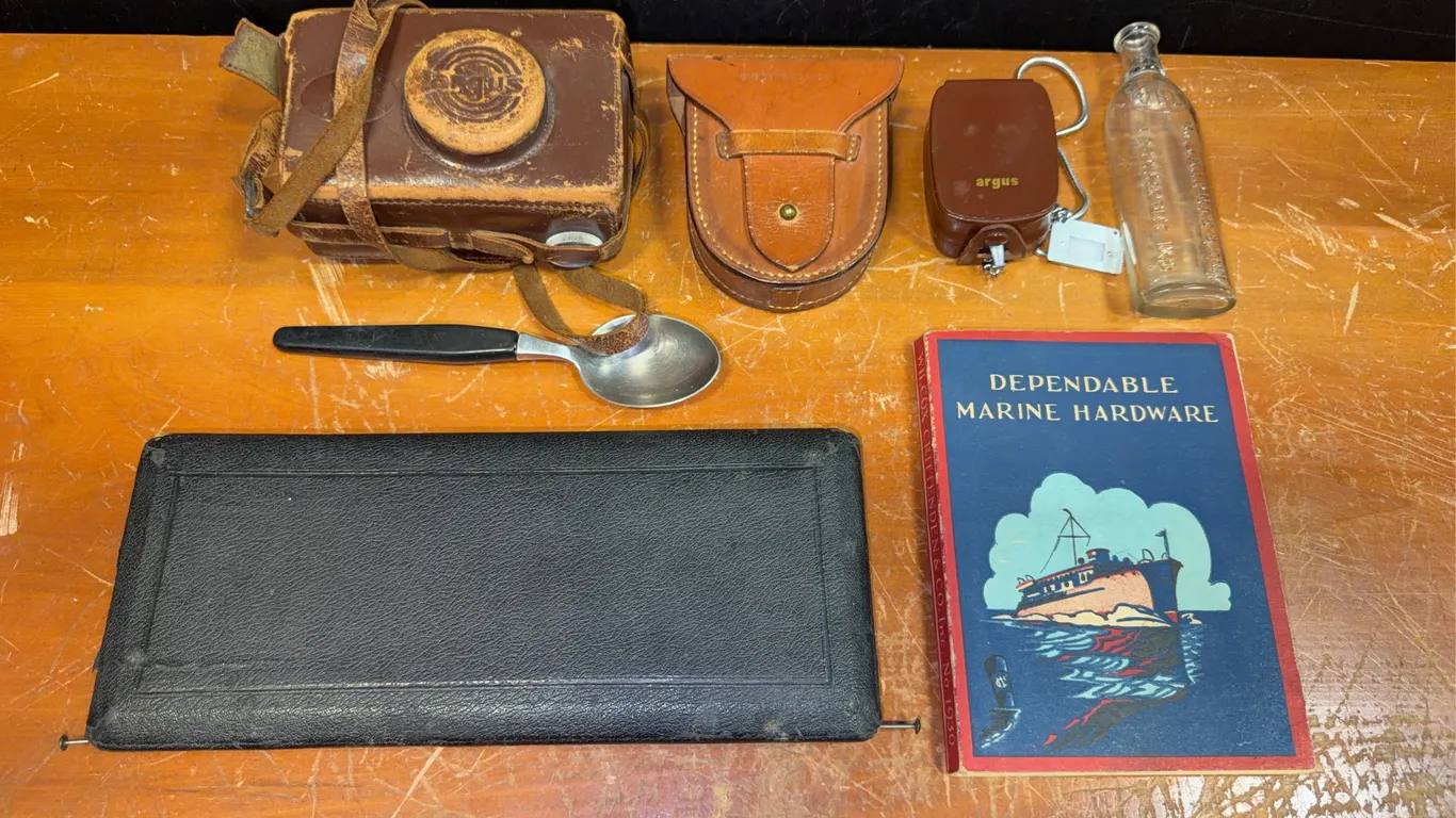 Vintage Camera, Marine Hardware Book & Collectibles