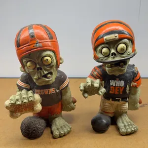 Cleveland Browns & Cincinnati Bengals Zombie Football Figurines