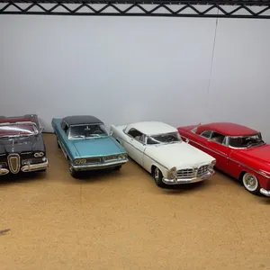 Four Vintage American Classic Die-Cast Model Cars