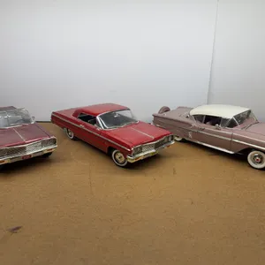 Three Classic Chevrolet Die-Cast Model Cars