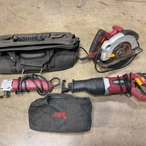 Skil, Chicago Electric & Assorted Corded Power Tools with Tool Bags