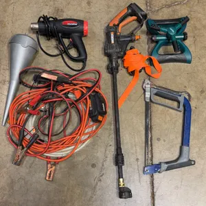 WORX Pressure Washer Wand, Drill Master Heat Gun & Garage Tool Lot