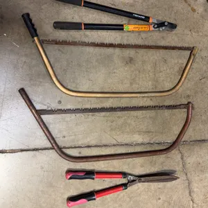 Fiskars Loppers, Corona Hedge Shears & Vintage Bow Saws