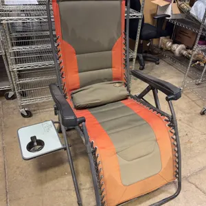Oversized Zero Gravity Reclining Outdoor Chair with Side Table