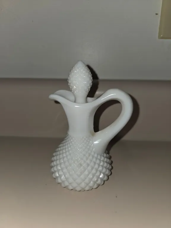 Vintage Westmoreland Glass English Hobnail Bottle Cruet