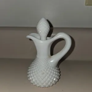 Vintage Westmoreland Glass English Hobnail Bottle Cruet