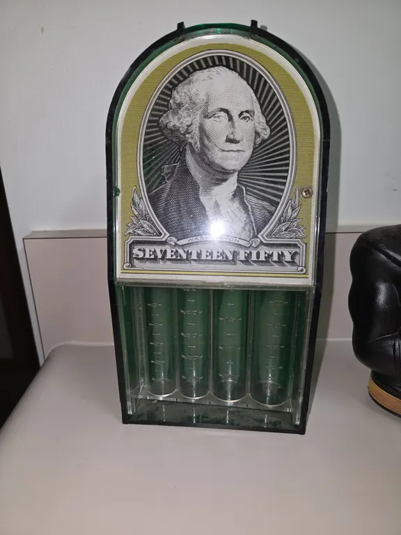 Vintage 1983 Winking Winkin' George Washington Piggy Bank Coin Sorter Counter