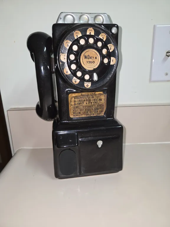 Vintage Ceramic Phone Still Bank Pay Phone