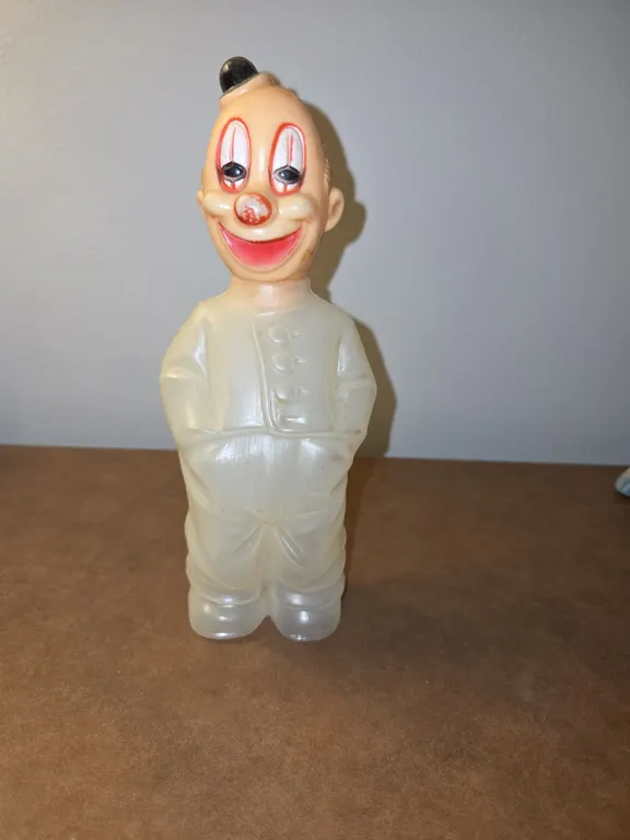 Vintage Plastic Candy Holder Clown