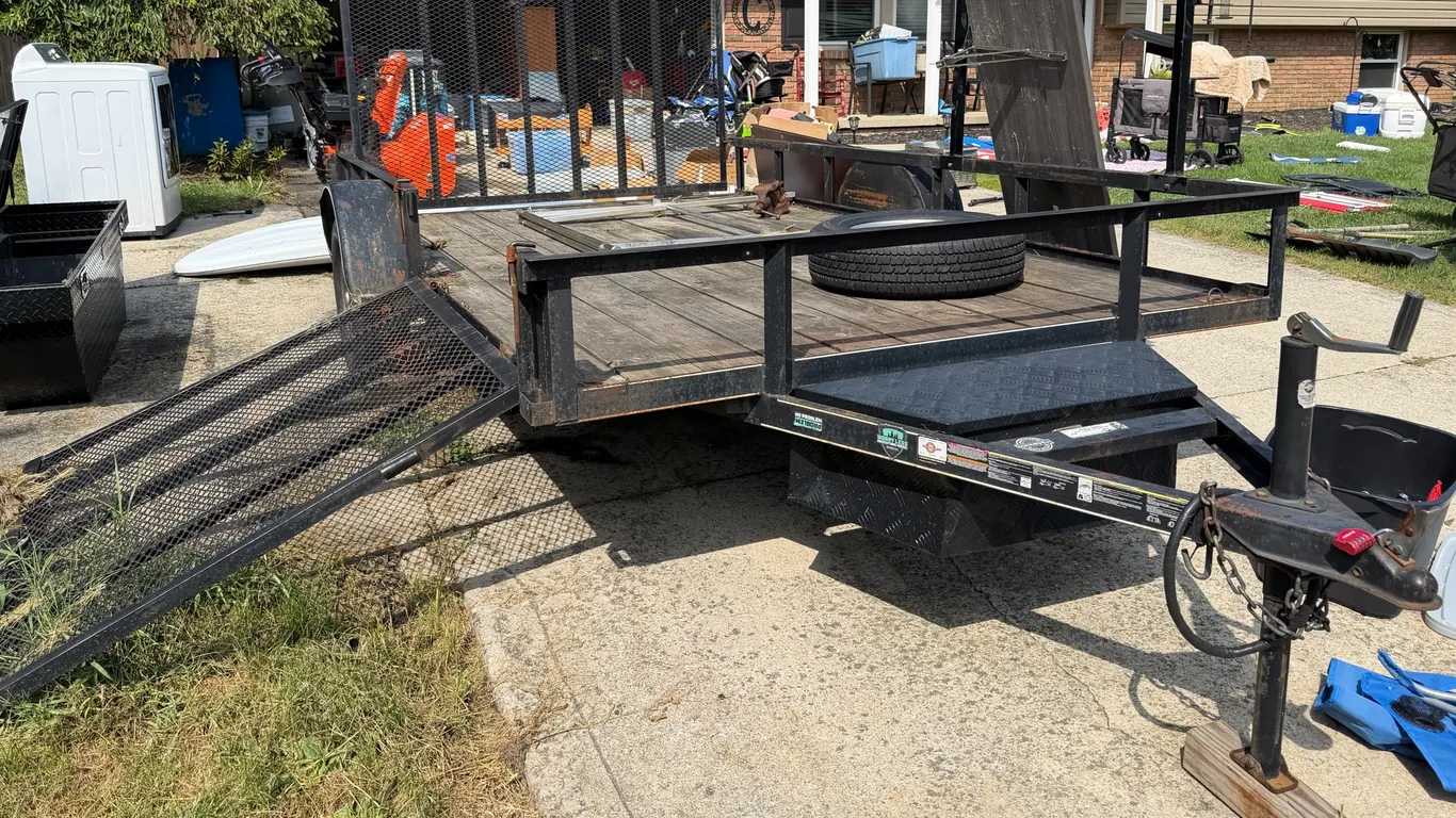 Carry-On 7’ x 12’ Utility ATV Trailer w/ two ramps & Spare Tire