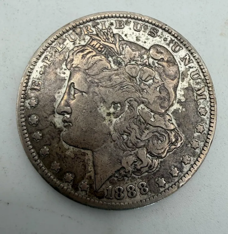 1888-O Morgan Silver Dollar $1 New Orleans 90% Silver Circulated Toned