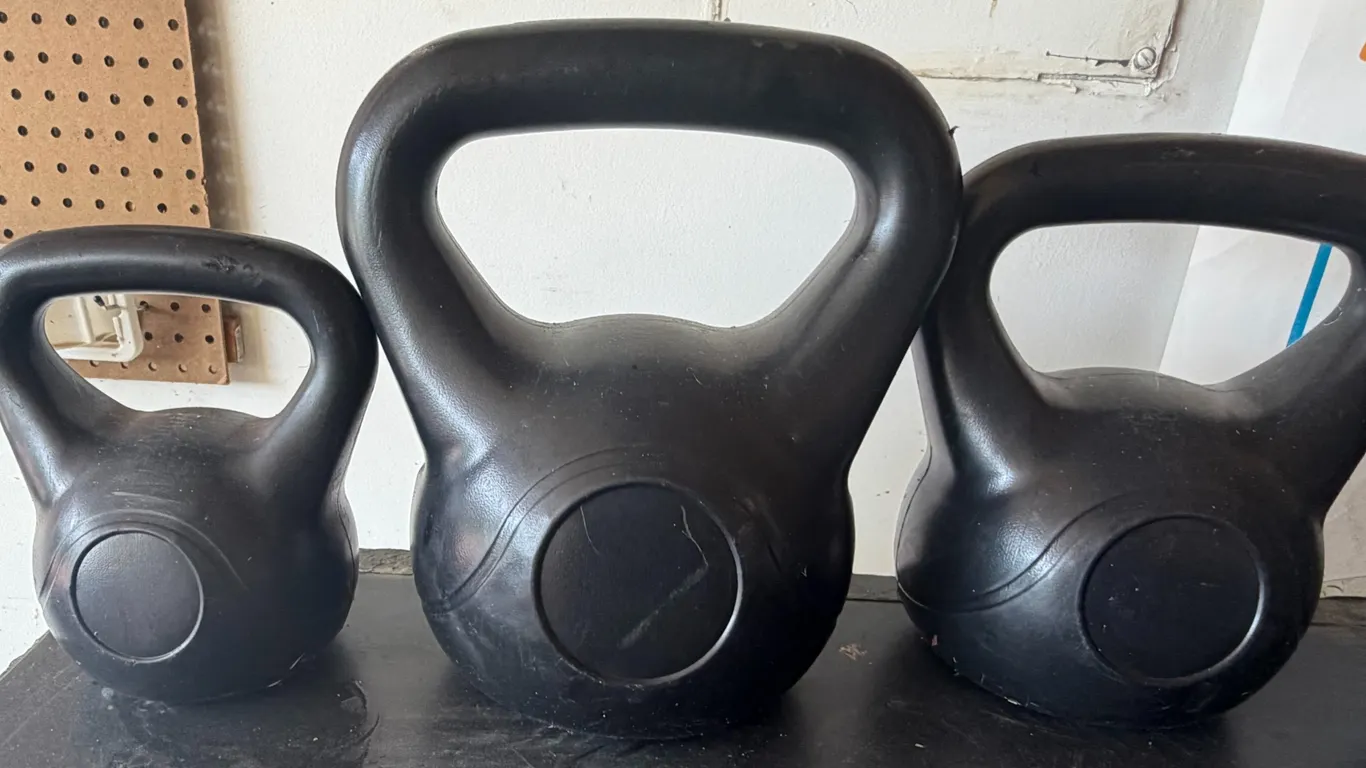Lot of 3 Kettlebells – Assorted Sizes