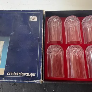 Cristal d’Arques Longchamp Crystal Tumblers – Set of 6 in Original Box
