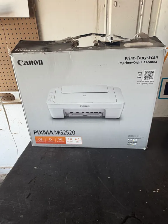 Canon PIXMA MG2520 All-in-One Printer Scanner Copier w/ Box & Cords