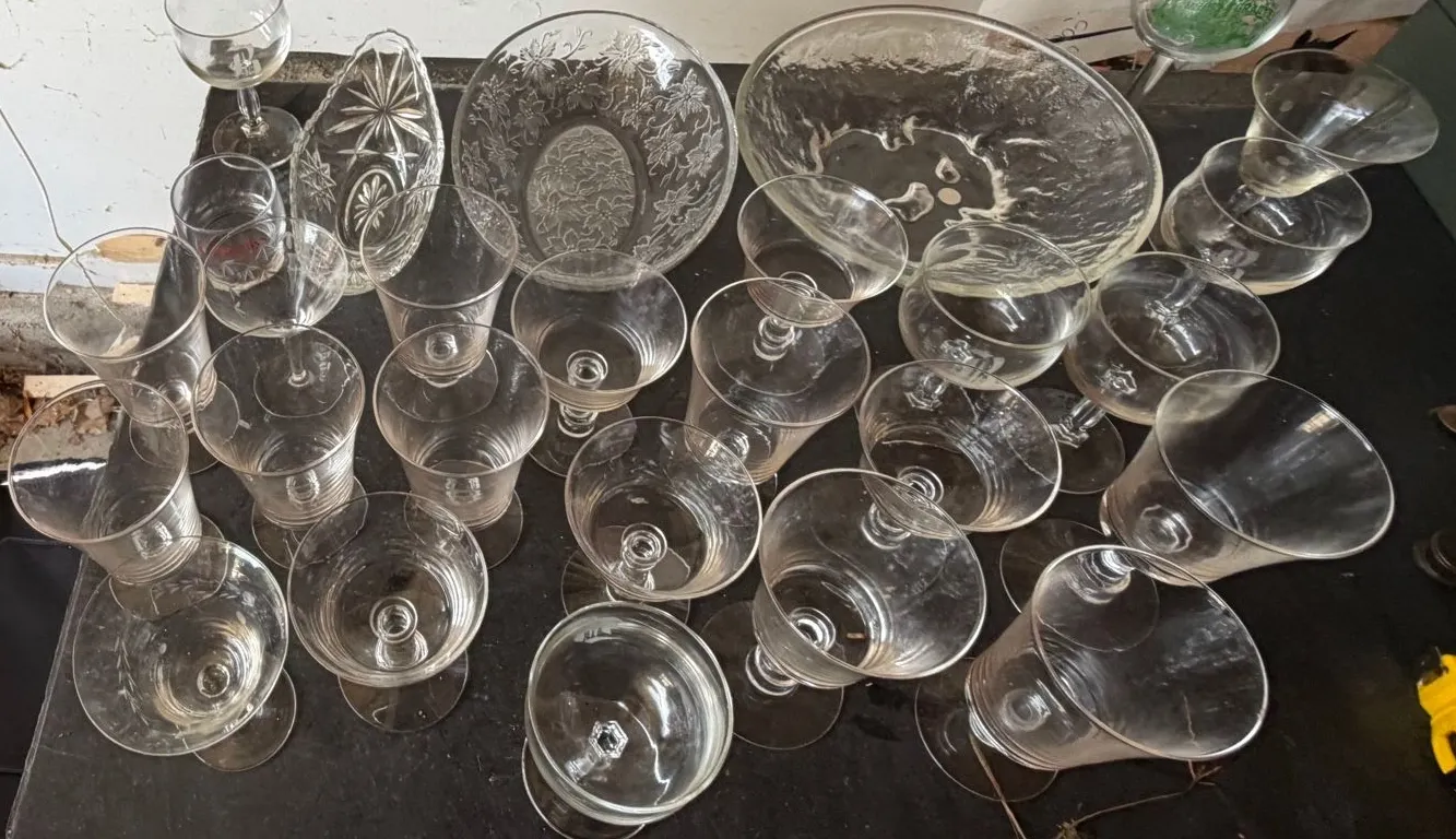 Clear Glass lot assortment