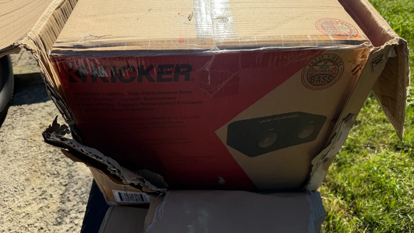 Kicker Dual CompR 10" Vented Subwoofer Enclosure Box