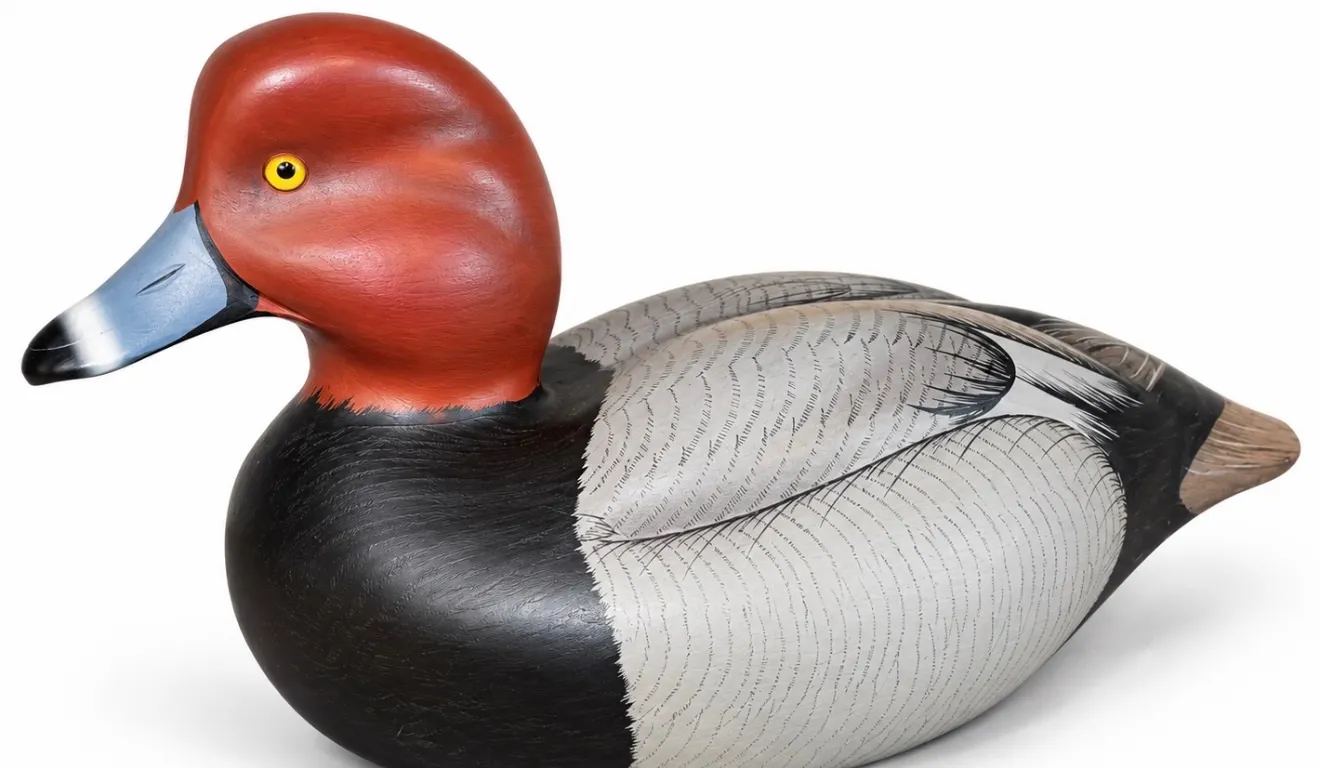 signed Ducks Unlimited wooden duck decoy carved by artist Randy Tull 1995-1996