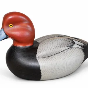 signed Ducks Unlimited wooden duck decoy carved by artist Randy Tull 1995-1996