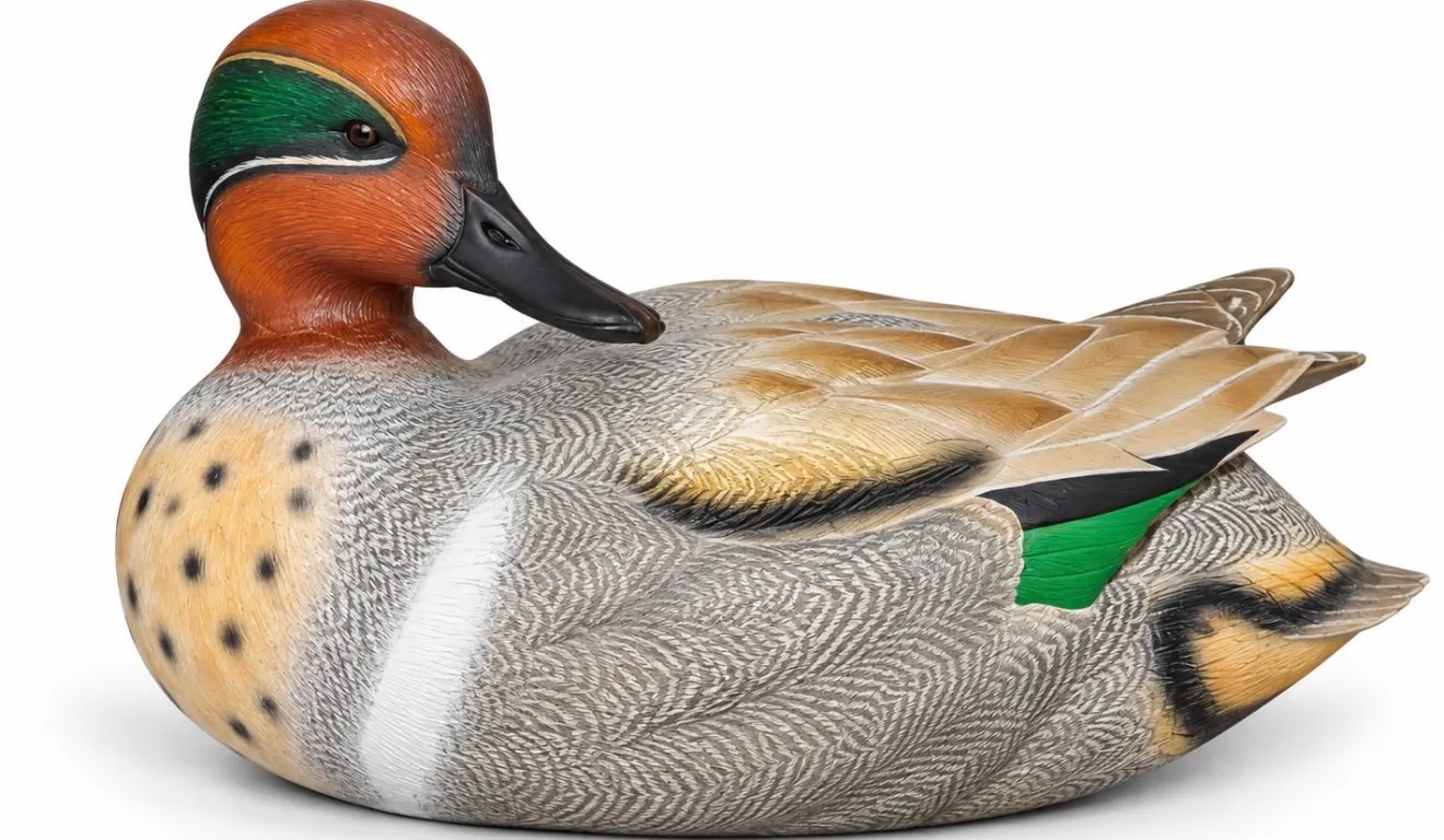 Ducks Unlimited  green-winged teal duck decoy 2002-2003 Edition