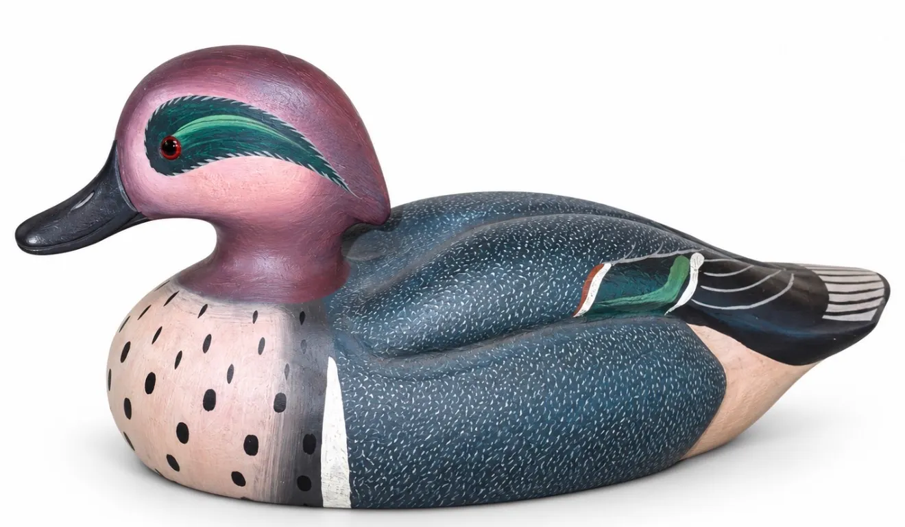 The Boyds Collection, specifically a classic green-winged teal drake signed by G. Lowenthal and date