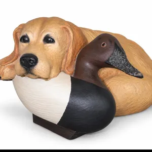 Ducks Unlimited ￼ Practiced Pup" resin sculpture created by artist Bradford Williams.