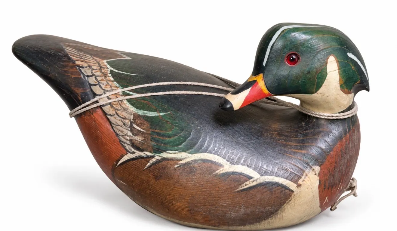 Ducks Unlimited Lac La Croix Collection wooden duck decoy.