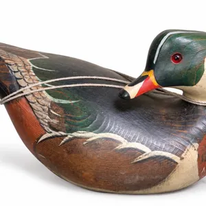 Ducks Unlimited Lac La Croix Collection wooden duck decoy.