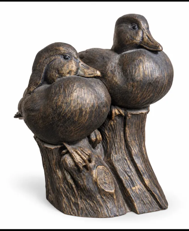 Bronze Ducks Unlimited Nesting Birds Sculpture