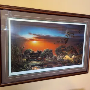 Terry Redlin "Lazy Afternoon " Signed and Numbered Print 28.5" x16.5"