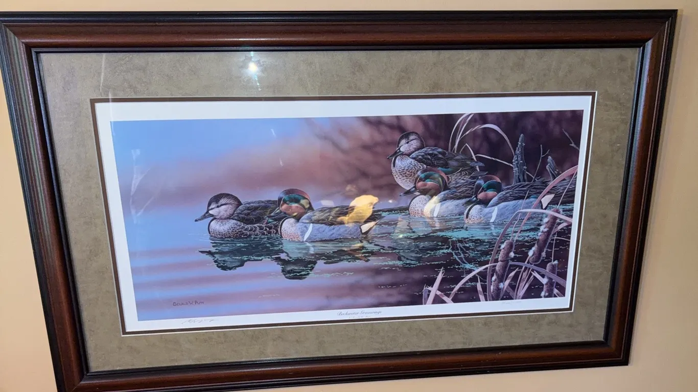 Backwater Greenwings Gerald Putt Signed & Numbered
