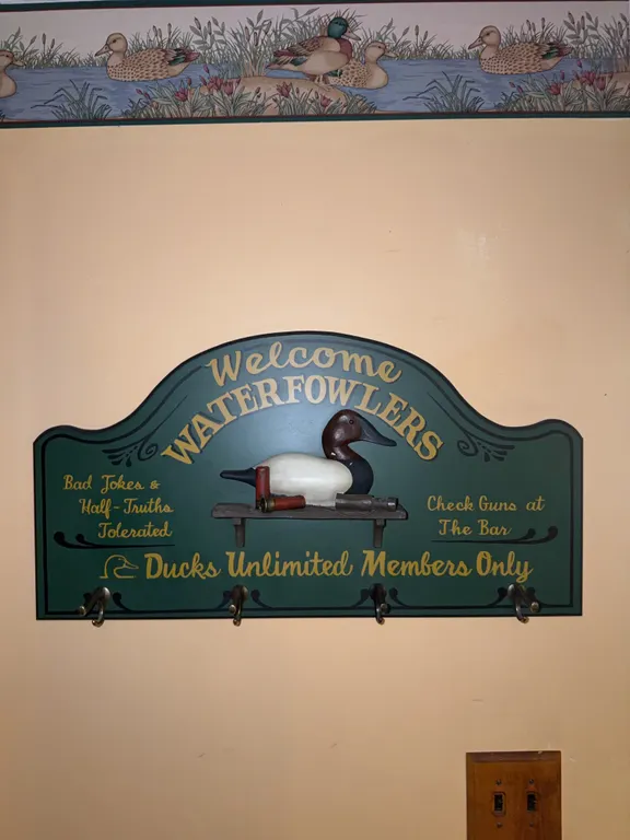 Welcome Waterfowlers Coat Rack