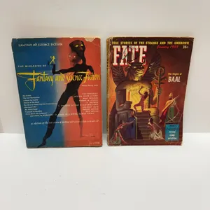 1950 Fantasy and Science Fiction Vol. 1 No. 2 and 1953 Fate Magazine