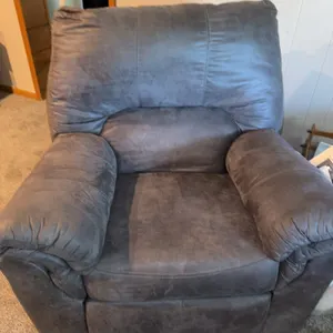 Large grey recliner