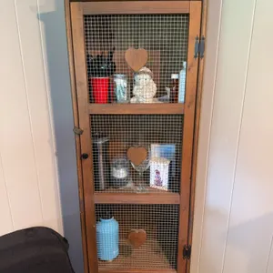Wooden decorative corner cabinet