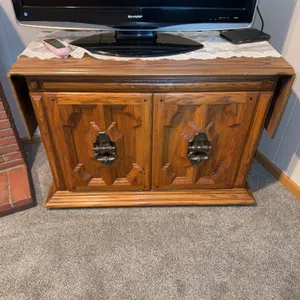 Wooden tv stand