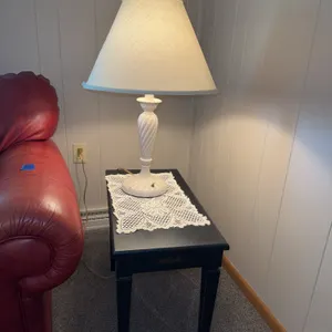 Lamp and side table