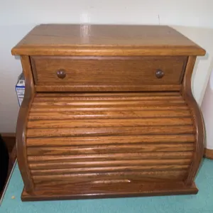 Wooden bread box