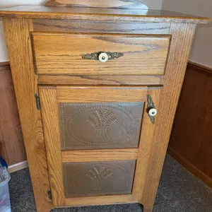Wooden storage cabinet