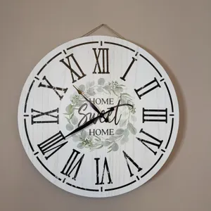 Decorative home sweet home wall clock