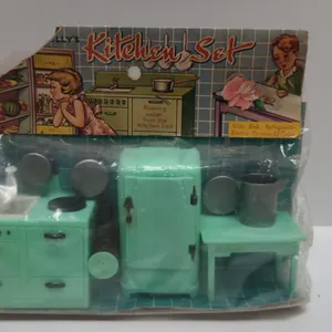 Dolly's Kitchen Set Plastic Toy Sink Refrigerator Table