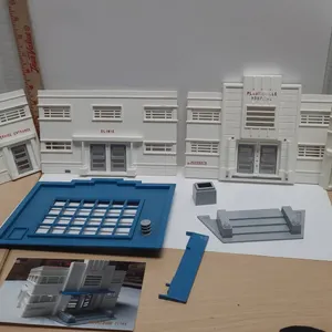 Plasticville Hospital Model Building with Possible Missing Pieces